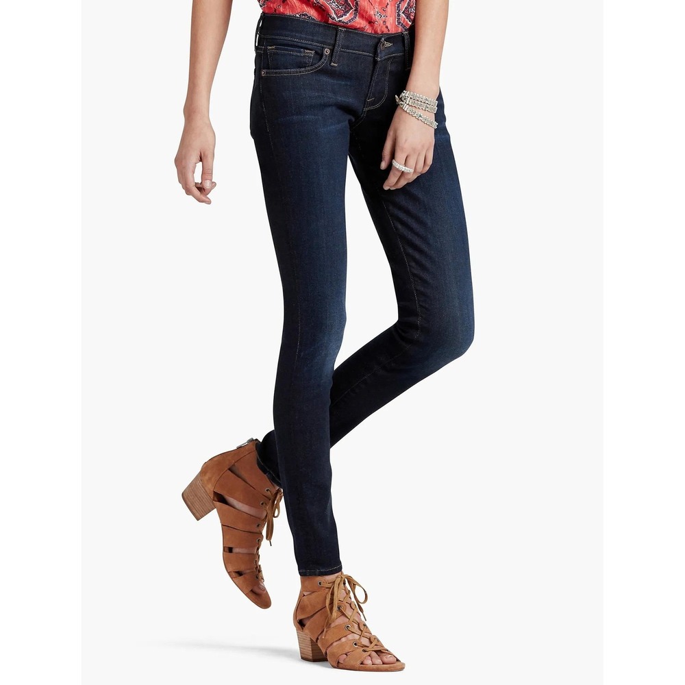 Lucky Brand Charlie Skinny Jeans Made in USA Dark Wash Denim Size 30x29